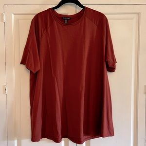 Eileen Fisher Tunic Top Burnt Orange Stretch